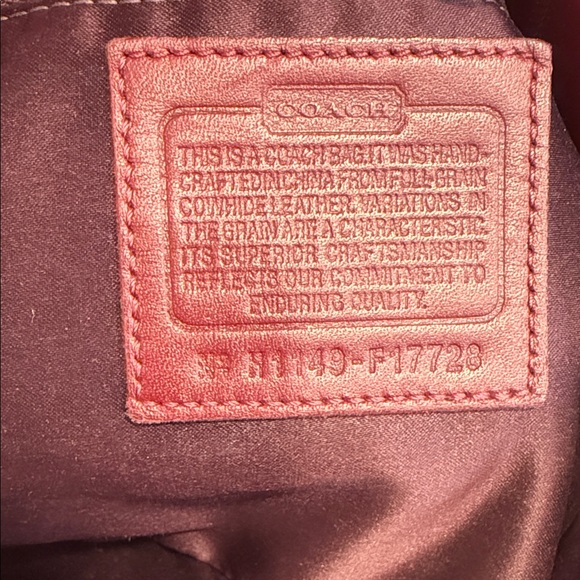 Coach Deep Red Patent Leather Shoulder Bag - Picture 3 of 10